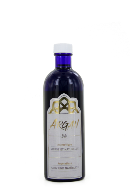 rgan-Öl kosmetisch in Glassflasche